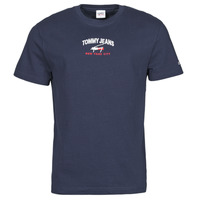 material Men short-sleeved t-shirts Tommy Jeans TJM TIMELESS TOMMY SCRIPT TEE Marine