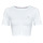 Clothing Women Blouses Tommy Jeans TJW CROP RUCHE TOP White
