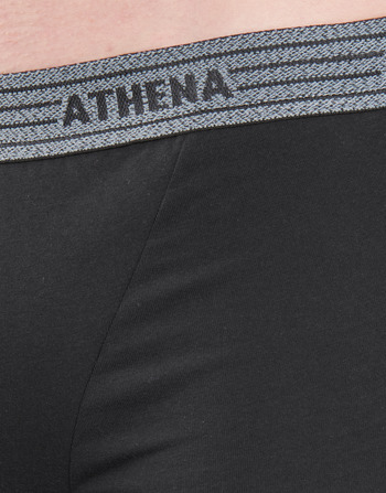 Athena BASIC COTON  X4 Grey / Dark / Black / White / Black