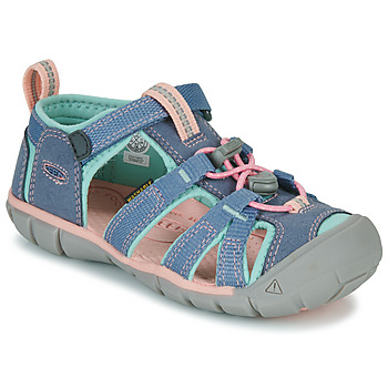 Shoes Girl Sandals Keen SEACAMP II CNX Blue / Pink