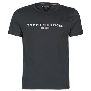 material Men short-sleeved t-shirts Tommy Hilfiger CORE TOMMY LOGO Black