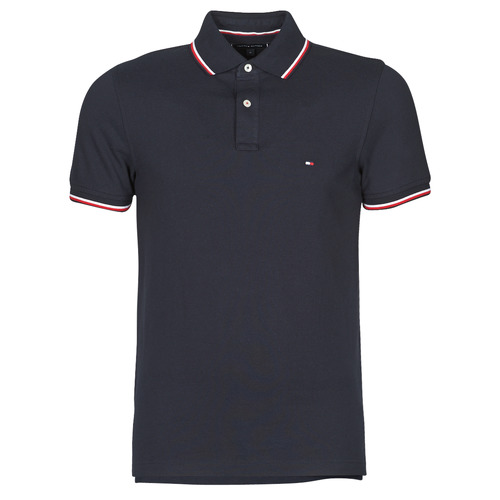 Duke neutral Yoghurt Tommy Hilfiger TOMMY TIPPED SLIM POLO Marine - Free delivery | Spartoo NET  ! - Clothing short-sleeved polo shirts Men USD/$87.00
