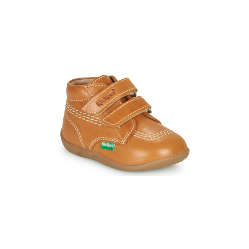 Shoes Boy High top trainers Kickers BILLY VELK-2 Camel