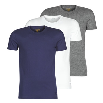 material short-sleeved t-shirts Polo Ralph Lauren SS CREW NECK X3 Marine / Grey / White