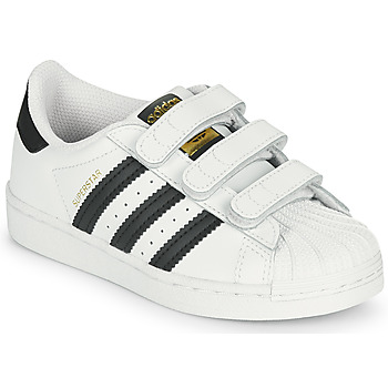 Shoes Children Low top trainers adidas Originals SUPERSTAR CF C White / Black