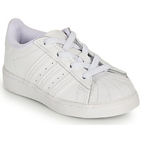 Shoes Children Low top trainers adidas Originals SUPERSTAR EL I White / Iridescent