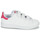 Shoes Girl Low top trainers adidas Originals STAN SMITH CF C SUSTAINABLE White / Pink