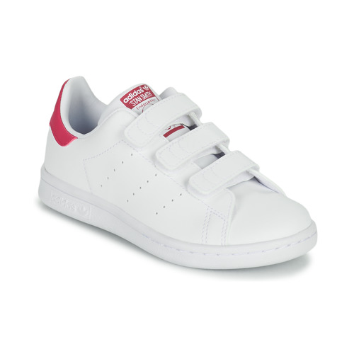 adidas Originals STAN SMITH CF C SUSTAINABLE White / Pink - Free delivery | Spartoo NET ! - Shoes Low top Child USD/$57.60