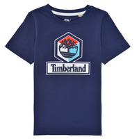 Clothing Boy short-sleeved t-shirts Timberland GRISS Marine