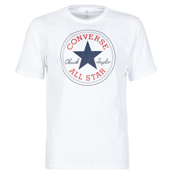 material Men short-sleeved t-shirts Converse NOVA CHUCK PATCH TEE White