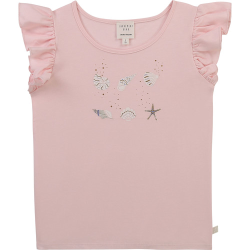 Clothing Girl short-sleeved t-shirts Carrément Beau Y15378-44L Pink