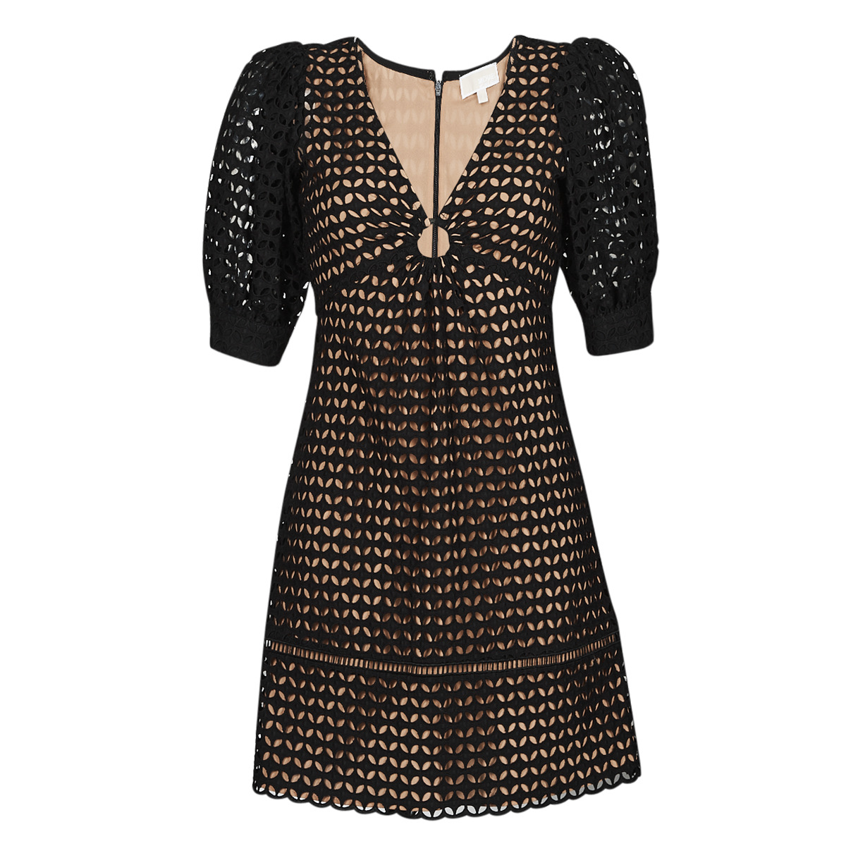 Cirkel laser bur MICHAEL Michael Kors GEO EYELET MINI DRESS Black - Free delivery | Spartoo  NET ! - Clothing Short Dresses Women USD/$242.40