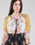 Clothing Women Short Dresses Derhy SARDAIGNE Black / White / Yellow