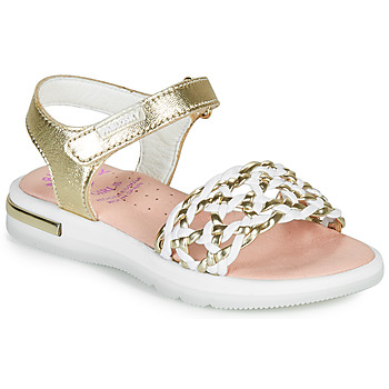 Shoes Girl Sandals Pablosky DANIE Gold / White