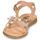 Shoes Girl Sandals Citrouille et Compagnie JISCOTTE Pink / Silver