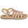 Shoes Girl Sandals Citrouille et Compagnie MAYANA Pink / Gold