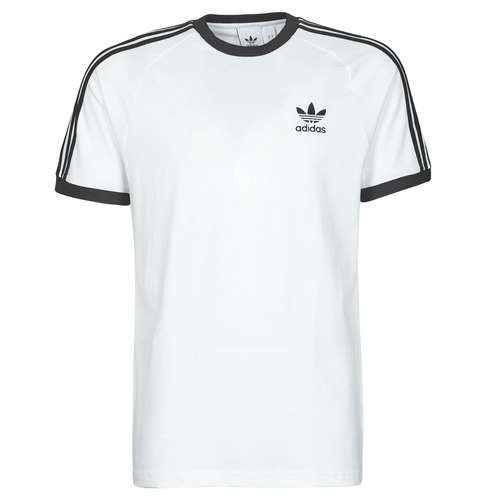 adidas Originals 3-STRIPES White - delivery | Spartoo NET ! Clothing short-sleeved t-shirts Men USD/$36.00