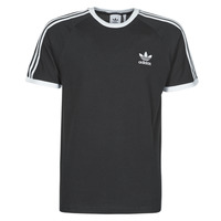 material short-sleeved t-shirts adidas Originals 3-STRIPES TEE Black