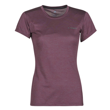 material Women short-sleeved t-shirts adidas Performance W Tivid Tee Violet