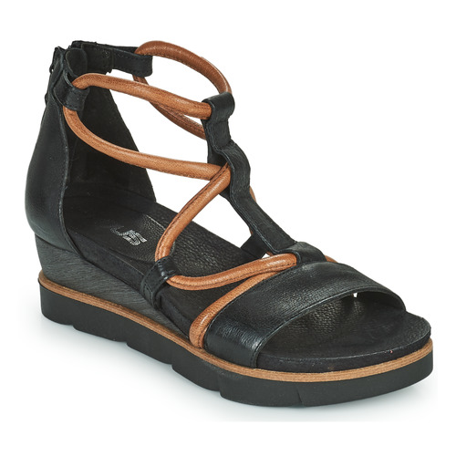De Kamer Horen van Noordoosten Mjus TAPASITA Black / Camel - Free delivery | Spartoo NET ! - Shoes Sandals  Women USD/$136.00