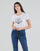 Clothing Women short-sleeved t-shirts Ikks BS10185-11 Ecru