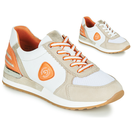 Remonte Dorndorf POLLUX White / Grey / Orange - delivery | NET ! - Shoes Low top trainers Women