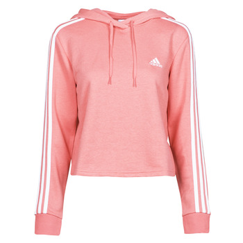 Clothing Women sweaters adidas Performance W 3S FT CRO HD Pink
