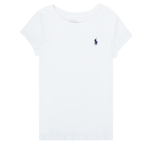 Clothing Girl short-sleeved t-shirts Polo Ralph Lauren ZALLIE White