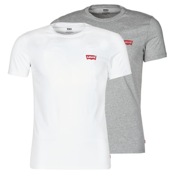 material Men short-sleeved t-shirts Levi's 2PK CREWNECK GRAPHIC White