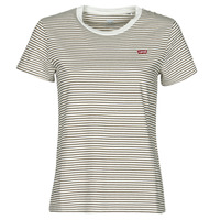 material Women short-sleeved t-shirts Levi's PERFECT TEE Beige
