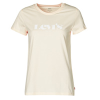 Clothing Women short-sleeved t-shirts Levi's THE PERFECT TEE Beige