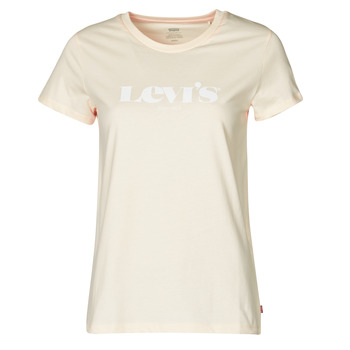material Women short-sleeved t-shirts Levi's THE PERFECT TEE Beige