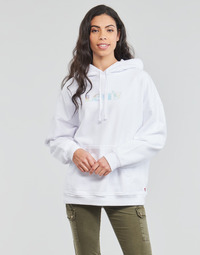 material Women sweaters Levi's GRAPHIC RIDER HOODIE White