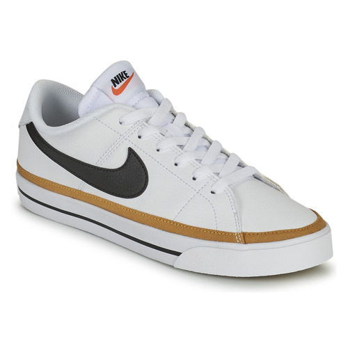 White | Women top LEGACY trainers - Spartoo Free - Low Nike NET delivery ! Shoes COURT / Blue