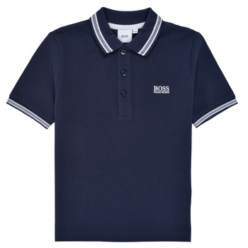 material Boy short-sleeved polo shirts BOSS TONNELA Marine