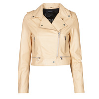material Women Leather jackets / Imitation le Oakwood YOKO Cream