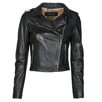 material Women Leather jackets / Imitation le Oakwood ALIZEE Black