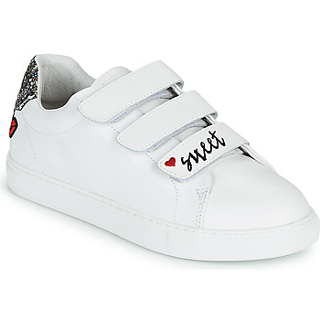 Shoes Women Low top trainers Bons baisers de Paname EDITH SWEET HEART White