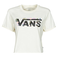 material Women short-sleeved t-shirts Vans BLOZZOM ROLL OUT White