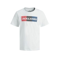 material Boy short-sleeved t-shirts Jack & Jones JJECORP LOGO PLAY TEE White