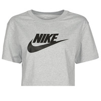 material Women short-sleeved t-shirts Nike NSTEE ESSNTL CRP ICN FTR Grey / Black