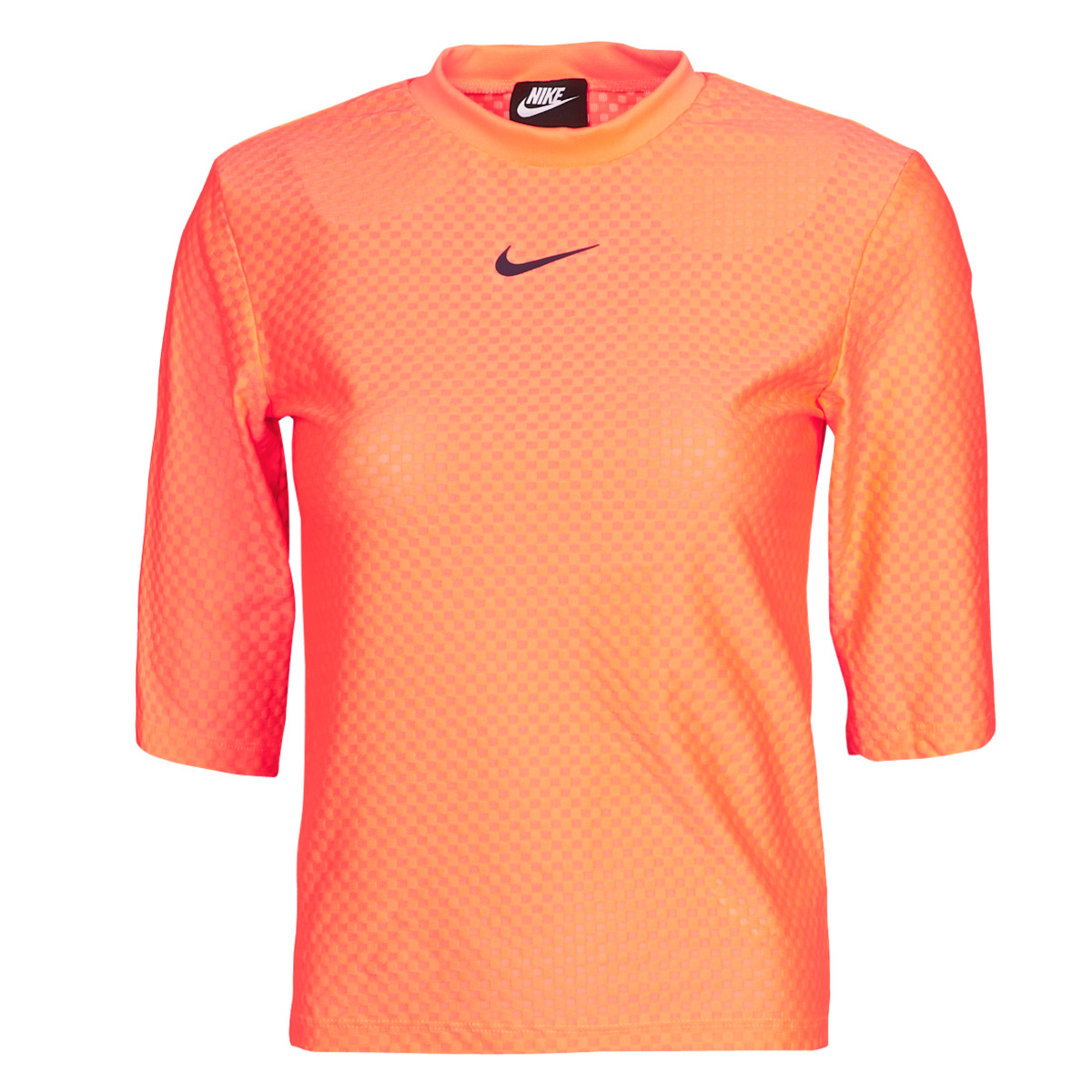 Clothing Women short-sleeved t-shirts Nike NSICN CLSH TOP SS MESH Orange NG9999