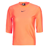 material Women short-sleeved t-shirts Nike NSICN CLSH TOP SS MESH Orange