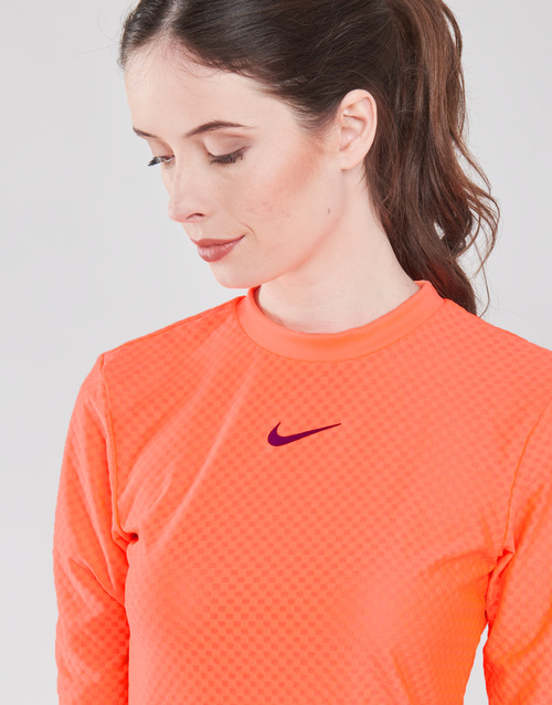 Clothing Women short-sleeved t-shirts Nike NSICN CLSH TOP SS MESH Orange NG9999