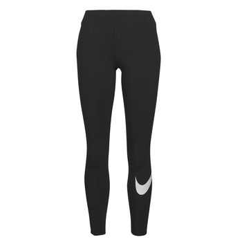 Clothing Women leggings Nike NSESSNTL GX MR LGGNG SWSH Black / White
