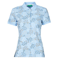 material Women short-sleeved polo shirts Benetton CHOLU Blue