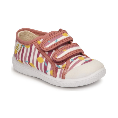 Shoes Girl Low top trainers Citrouille et Compagnie GLASSIA Pink / Printed