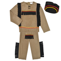 material Boy Fancy Dress Fun Costumes COSTUME ENFANT INDIEN BIG BEAR Multicolour