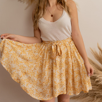 Clothing Women Skirts Céleste EGLANTINE Yellow / White
