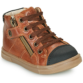 Shoes Boy High top trainers GBB KAMIL Brown